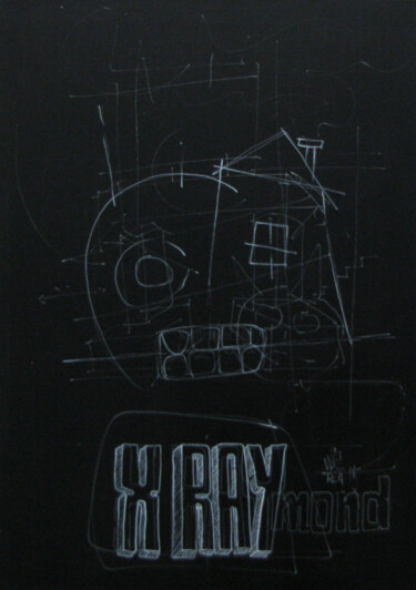 Painting titled "XRAY(mond)" by Walter Sené, Original Artwork