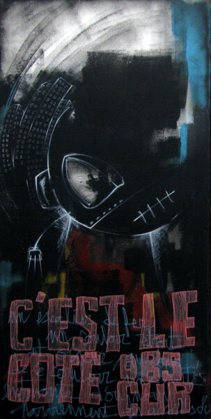 Peinture intitulée "C'est le côté obscur" par Walter Sené, Œuvre d'art originale, Acrylique