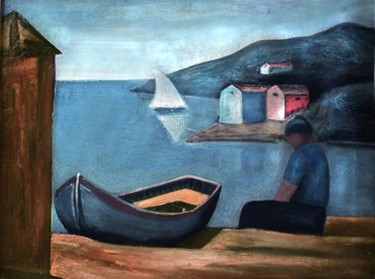 Pittura intitolato "Marina Carlo Carra…" da Walter Cozzoli, Opera d'arte originale