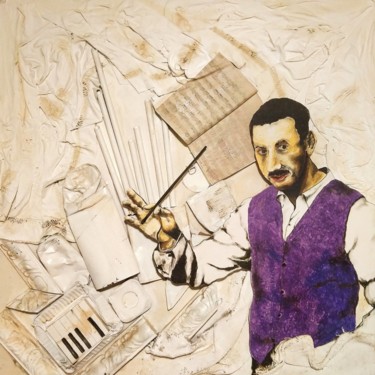 Картина под названием "L'organo dell'alchi…" - Walter Passarella, Подлинное произведение искусства, Коллажи