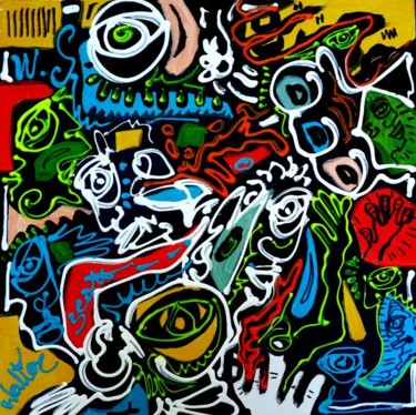 Malerei mit dem Titel "Jumbo jet Jazz" von Walter Scott, Original-Kunstwerk