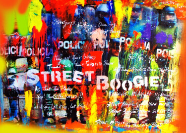 Pintura titulada "Street Boogie" por Walter Vermeulen, Obra de arte original, Pintura Digital