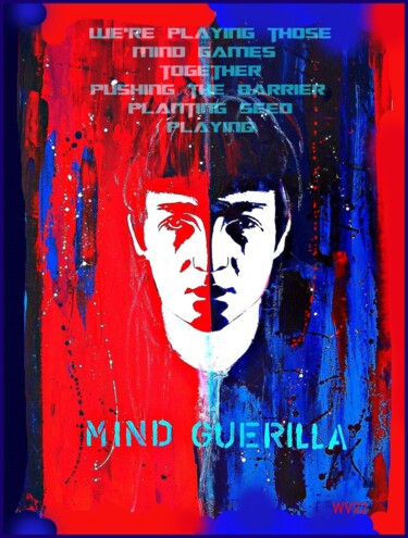 Malerei mit dem Titel "Mind Guerilla" von Walter Vermeulen, Original-Kunstwerk, Digitale Malerei