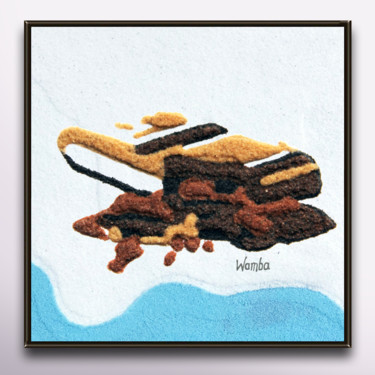 Peinture intitulée "chocolat-au-lait" par Fabrice Wamba, Œuvre d'art originale, Acrylique