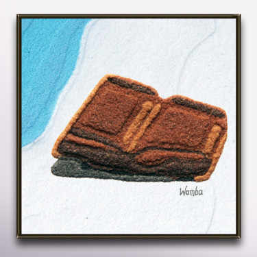 Peinture intitulée "part-de-chocolat" par Fabrice Wamba, Œuvre d'art originale, Acrylique