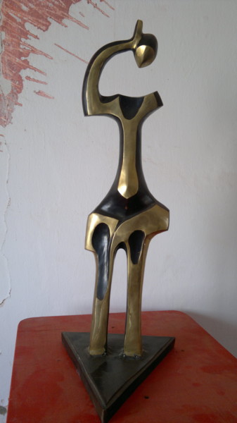 Sculpture intitulée "21092012164.jpg" par Wamba Lomombia Yussuf Baudouin, Œuvre d'art originale