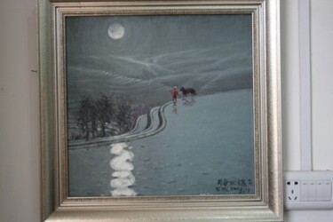 Peinture intitulée "月色如银2" par Wancheng Liang, Œuvre d'art originale
