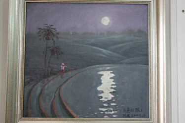 Peinture intitulée "月色如银4" par Wancheng Liang, Œuvre d'art originale
