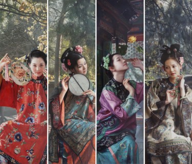Incisioni, stampe intitolato "The Fragrance of Bo…" da Mingyue Wang Wang Ming Yue, Opera d'arte originale, Stampa digitale