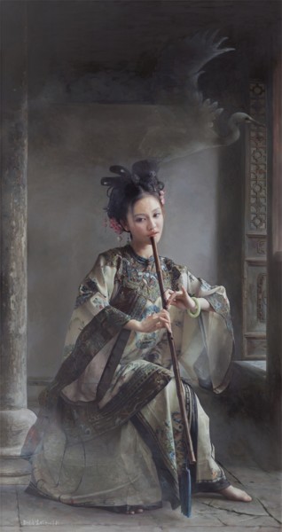 Printmaking titled "The Language of Cra…" by Mingyue Wang Wang Ming Yue, Original Artwork, Oil