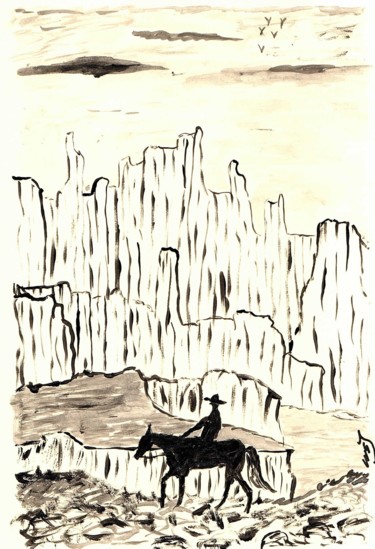 Malerei mit dem Titel "Grand Canyon" von Mf Arts-Créations, Original-Kunstwerk, Acryl