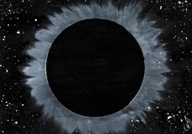 Pintura titulada "Eclipse" por Mf Arts-Créations, Obra de arte original, Acrílico