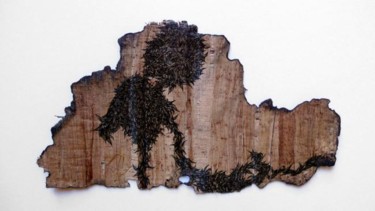 Dessin intitulée "Papyrus n°3" par Suo Yuan Wang, Œuvre d'art originale, Encre