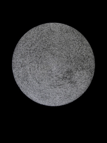 Printmaking titled "Lune Noire ( l'ouïe…" by Suo Yuan Wang, Original Artwork