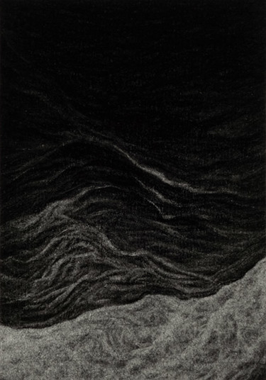 Рисунок под названием "Un éclair dans les…" - Suo Yuan Wang, Подлинное произведение искусства, Карандаш