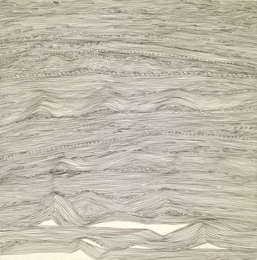 Gravures & estampes intitulée "One line-2" par Suo Yuan Wang, Œuvre d'art originale