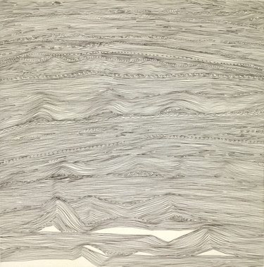 Druckgrafik mit dem Titel "One line-2" von Suo Yuan Wang, Original-Kunstwerk