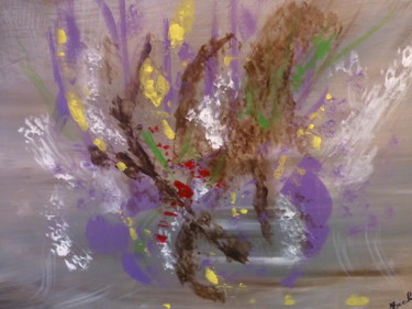 Peinture intitulée "envoi-de-fleurs-jpg…" par Michaile, Œuvre d'art originale, Acrylique