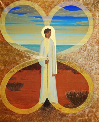 Peinture intitulée "Holy artist" par Wanja, Œuvre d'art originale, Acrylique