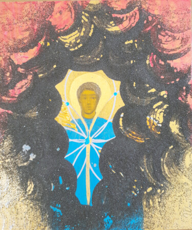 Dessin intitulée "Holy artist 13" par Wanja, Œuvre d'art originale, Acrylique