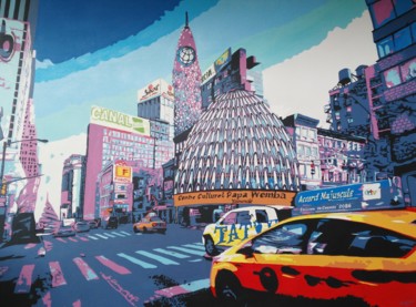 Pittura intitolato "Yaounde 2086" da Wankocubart, Opera d'arte originale, Acrilico