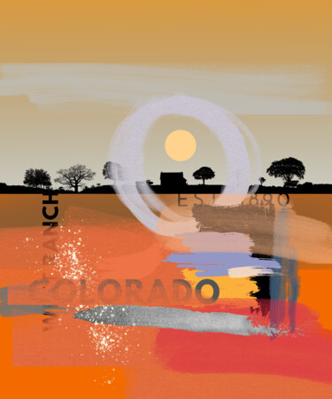 Digitale Kunst mit dem Titel "WEST RANCH Series N…" von Wannott Bakker, Original-Kunstwerk, Digitale Malerei