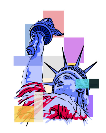 Arts numériques intitulée "Liberty" par Wannott Bakker, Œuvre d'art originale, Travail numérique 2D
