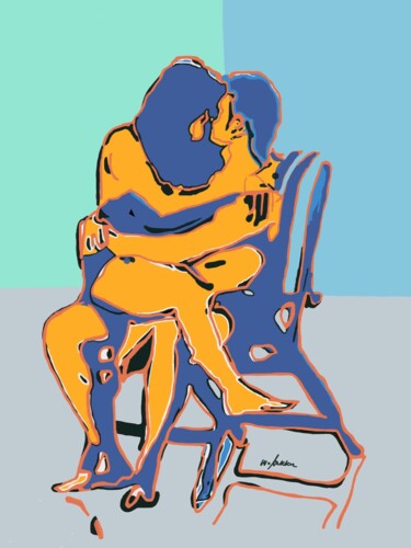 Arte digital titulada "Intimate" por Wannott Bakker, Obra de arte original, Pintura Digital