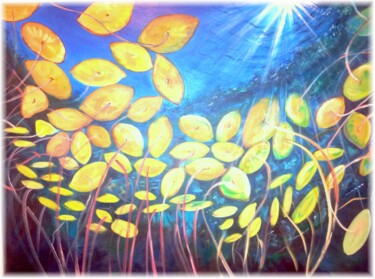 Painting titled "Underwater 2 Light…" by Warda, Original Artwork, Acrylic