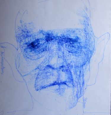 Tekening getiteld "Gesichter des Verge…" door Stephan Rodriguez Warnemünde, Origineel Kunstwerk, Inkt