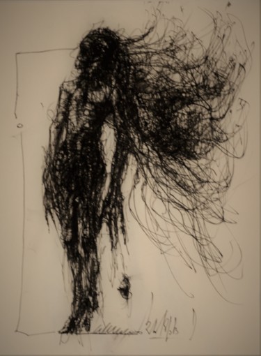 Zeichnungen mit dem Titel "Flamenco" von Stephan Rodriguez Warnemünde, Original-Kunstwerk, Tinte