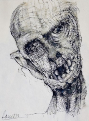 「Gesichter des Verge…」というタイトルの描画 Stephan Rodriguez Warnemündeによって, オリジナルのアートワーク, インク