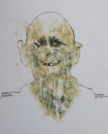 Drawing titled "Metastase (6)" by Stephan Rodriguez Warnemünde, Original Artwork, Ink