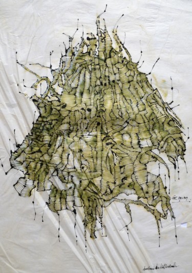 Disegno intitolato "Anatomie der Kathed…" da Stephan Rodriguez Warnemünde, Opera d'arte originale, Inchiostro