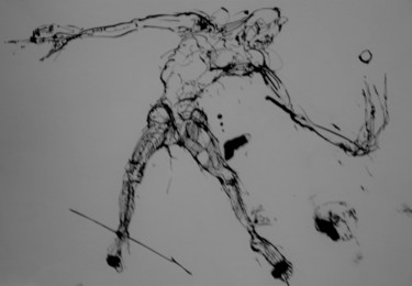 Drawing titled "Totentanz" by Stephan Rodriguez Warnemünde, Original Artwork, Ink