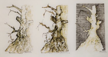 Zeichnungen mit dem Titel "Bäume sind auch nur…" von Stephan Rodriguez Warnemünde, Original-Kunstwerk, Tinte
