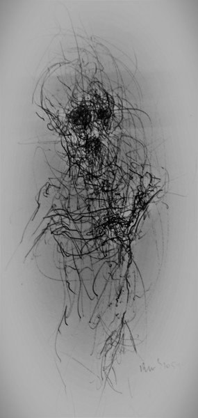 Drawing titled "Und dann auch du." by Stephan Rodriguez Warnemünde, Original Artwork, Ballpoint pen