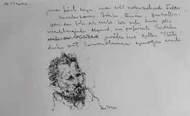 제목이 "18.03.2020"인 그림 Stephan Rodriguez Warnemünde로, 원작, 잉크
