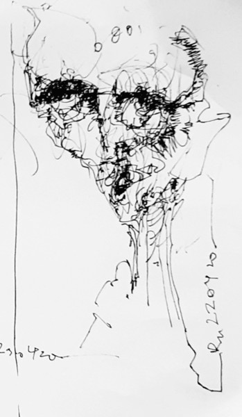 Zeichnungen mit dem Titel "gaudeamus igitur (2)" von Stephan Rodriguez Warnemünde, Original-Kunstwerk, Tinte