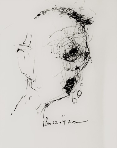 Drawing titled "gaudeamus igitur (3)" by Stephan Rodriguez Warnemünde, Original Artwork, Ink