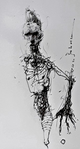 Drawing titled "Marionette" by Stephan Rodriguez Warnemünde, Original Artwork, Ink