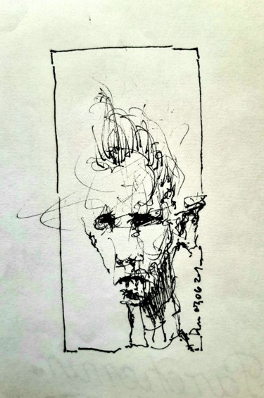 Was immer Dessin intitulée "Was immer" par Stephan Rodriguez Warnemünde, Œuvre d'art originale, Encre