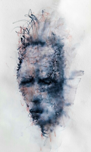 Рисунок под названием "Schlafes Bruder (3)" - Stephan Rodriguez Warnemünde, Подлинное произведение искусства, Чернила
