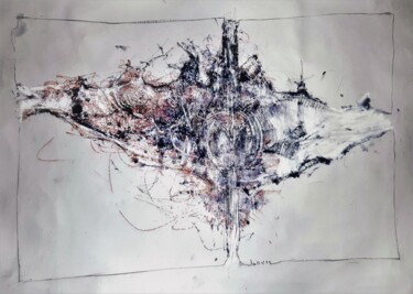 Desenho intitulada "Pommerland" por Stephan Rodriguez Warnemünde, Obras de arte originais, Tinta