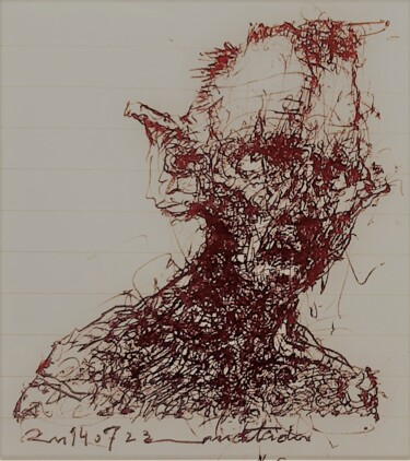 Drawing titled "Matador (1)" by Stephan Rodriguez Warnemünde, Original Artwork, Ballpoint pen