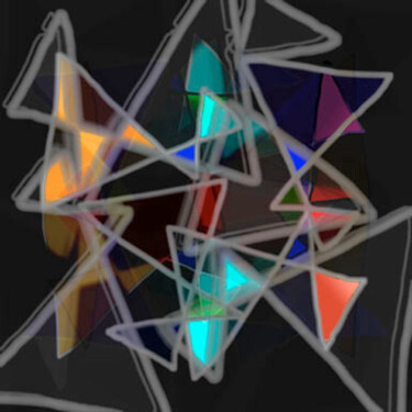 Digital Arts titled "Triangles 3" by Warren Furman, Original Artwork