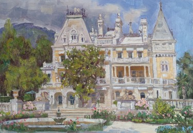 Картина под названием "French palace" - Vasiliy Nesterov, Подлинное произведение искусства, Масло
