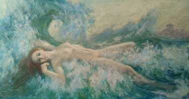 Картина под названием "Aphrodite" - Vasiliy Nesterov, Подлинное произведение искусства, Масло
