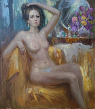 Картина под названием "Виктория" - Vasiliy Nesterov, Подлинное произведение искусства, Масло