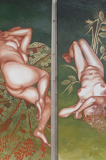 Malerei mit dem Titel "Diptich "Scham"" von Wassa Rosin-Bergmann, Original-Kunstwerk, Andere